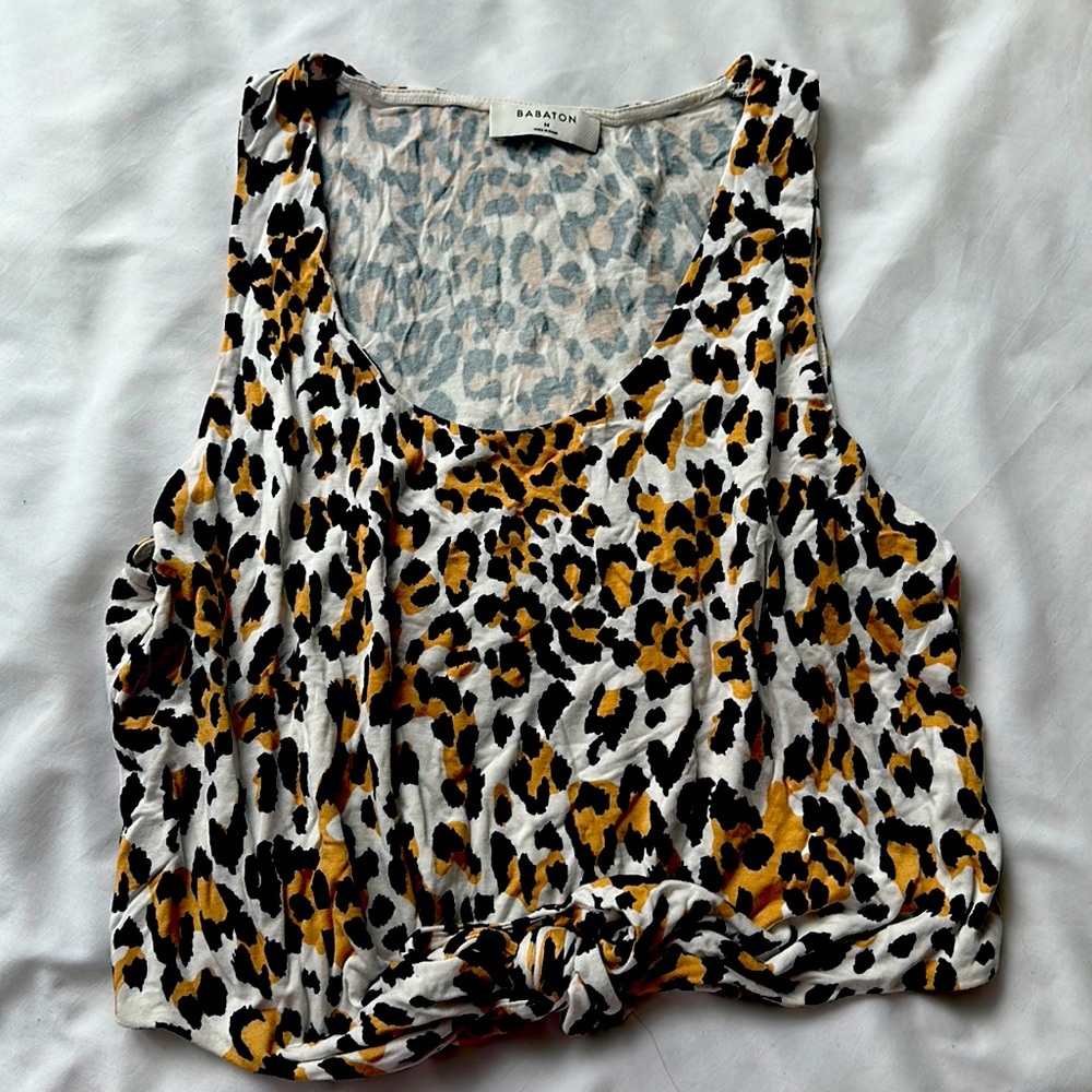 Babaton animal print tank